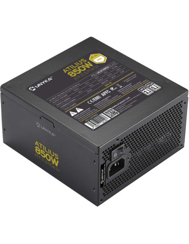 Refrigeracion UNYKACH UK213850 - Fuente de alimentacion unykach atilius 3.1 black 850w 80 plus gold 850w atx 3.1 - full modular