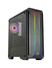 Caja AEROCOOL ACCM-PN06033.11 - Aerocool p500d-g-bk-v1, caja torre negra, vidrio templado x 2 accm-pn06033.11