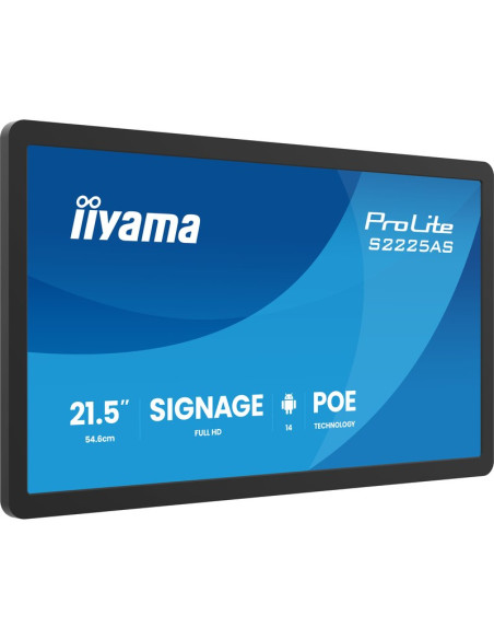Monitor IIYAMA S2225AS-B1P - Iiyama 54,6m 21,5" s2225as-b1p 16:9 usb-c ips