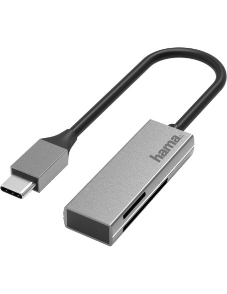 Accesorio HAMA HAMA-4047443437921 - Hama lector de tarjetas sd 00200131 / usb-c plata
