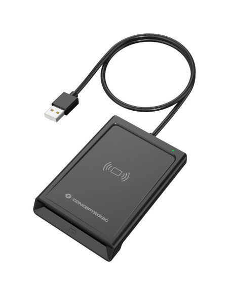 Accesorio CONCEPTRONIC BIAN11B - Lector de tarjetas conceptronic dual-interf. smart-id kartenleser usb-a negro