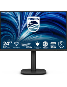 Periferico PHILIPS 24B2U3601/00 - Philips 24b2u3601 00 23.8" ips qhd 120hz 350cd m2 4ms hdmi2.1 dp usb-c dp alt pd90w rj45 hub