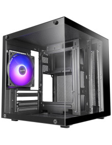 Caja MARS GAMING MCCUBE - Caja minitorre microatx mccube negro mars gaming caja microatx / 1×3.5' hdd + 2×2.5' ssd / 1×argb u