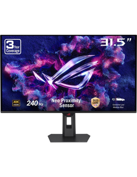 Monitor ASUS 90LM0CV0-B01371 - Monitor asus rog strix oled xg32uqdms 31.5 " negro, ultrahd/4k, hdmi, dp, usb-hub, 240hz panel)