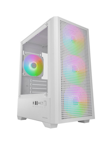 Caja MARS GAMING MCVECTORW - Caja pc micro atx mars gaming mc-vectorw gpu max 282mm cristal templado mesh argb usb-c blanco