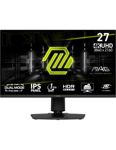 Monitor msi mag 275upd e14 27" ips uhd fhd 144hz 288hz 250cd m2 1ms hdmi2.1x2 dp speakers pivot