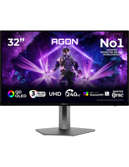 Monitor AOC AG326UZD2 - Monitor ag326uzd2 31 5' 16:9 qd-oled 240hz 3840x2160 has 150mm hdmi x 2x 2.1 dp x 1x 2.1 usb-c 3.2 gen2