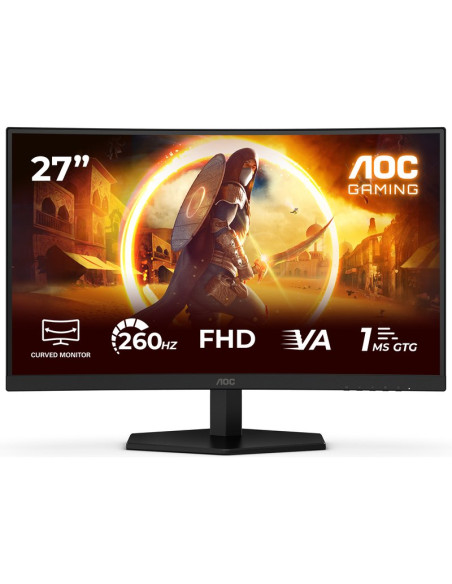 Monitor AOC C27G42ZE - Monitor aoc gaming c27g42ze 27" pulgadas 260hz, panel fast va, 0.3ms mprt, hdr10, adaptive sync