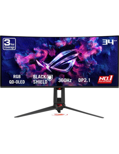 Monitor ASUS 90LM0CU0-B01971 - Monitor asus 34 " 3440 x 1440 pixels wide quad hd native aspect ratio 21:9 qd-oled curved