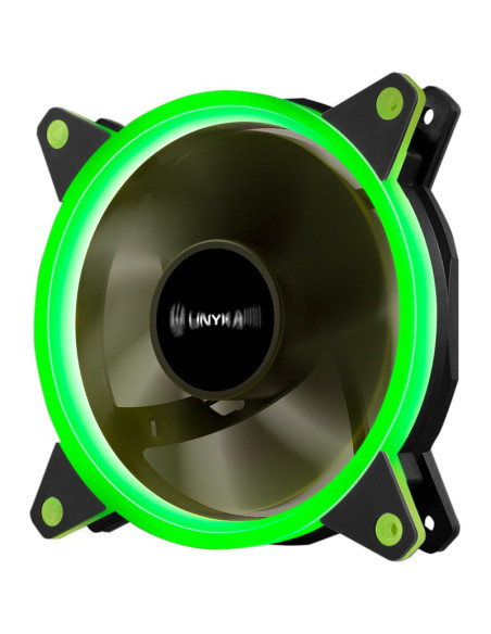 Refrigeracion UNYKACH UNYKA-51799 - Ventilador pc gaming candy 20 ring 120mm verde