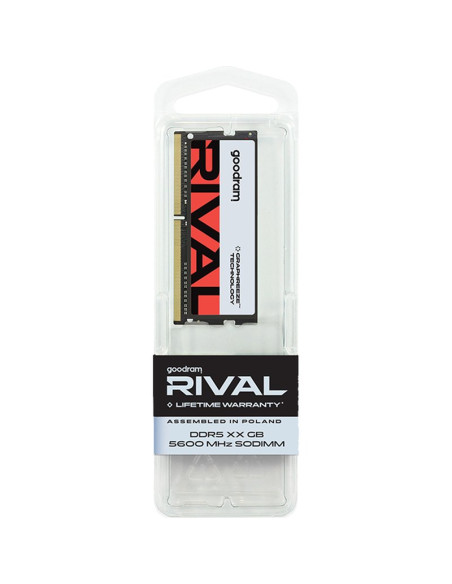 Memoria RAM GOODRAM GGEES5-56L40/64GDC - Memoria goodram sodimm ddr5 2x32gb 5600mhz cl40 dr rival