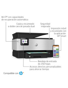 HP OFFICEJET PRO 9019E INALAMBRICO ALL-IN-ONE COLOR IMPRESORA, SERVICIO INSTANT INK IMPRESION A DOBLE CARA