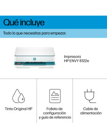 HP ENVY 6122e Inalambrico All-in-One Color Impresora, Instant Ink Impresion de fotografias