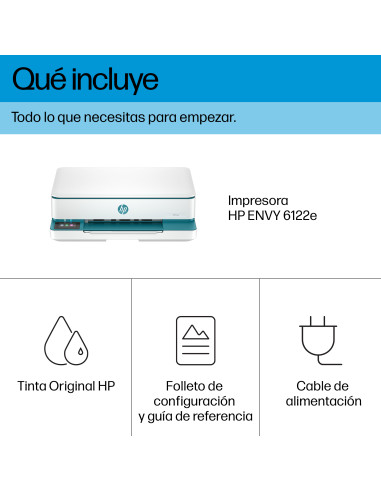 HP ENVY 6122e Inalambrico All-in-One Color Impresora, Instant Ink Impresion de fotografias