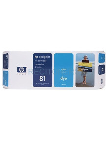 Cartucho de tinta C4931A HP - HP CARTUCHO GF CIAN Nº81 680ML ONLY DESINGJET/5000/5000PS/5500/5500PS 2