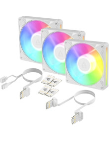 Refrigeracion ARCTIC ACFAN00342A - Ventilador pc arctic bionix p14 a-rgb (blanco blanco, pack de 3, 140 mm) acfan00342a