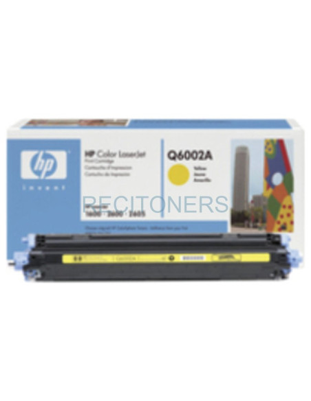 Toner Q6002-67902 HP - HP Q6002A cartucho de tóner 1 pieza(s) Original Amarillo