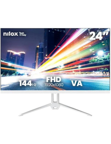 Monitor NILOX NXM24FHD14411W - NILOX NXM24FHD14411W Monitor 24" FHD VA 144Hz Blan