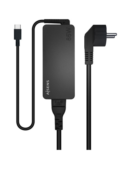Accesorio AISENS ASCH-1PD65D-BK - CARGADOR DE PORTATIL AISENS ASCH-1PD65D-BK/ 1XUSB TIPO-C/65W