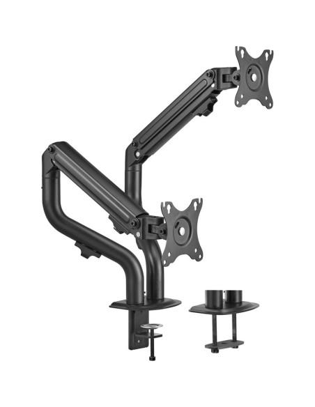 Accesorio AISENS DT32TSR-141 - SOPORTE DE MESA PARA 2 MONITORES AISENS DT32TSR-141/GIRATORIO/ INCLINABLE/