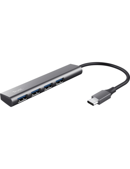 Periferico TRUST 24948 - HUB USB TIPO-C TRUST HALYX/ 4XUSB