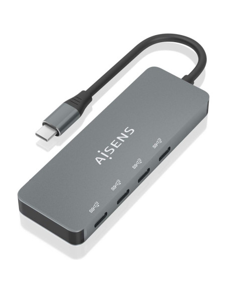 Periferico AISENS A109-0695 - HUB USB TIPO-C AISENS A109-0695/ 4XUSB TIPO-C/ GRIS