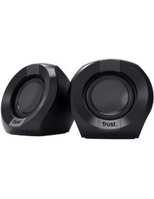 Altavoz TRUST 58080 - TRUST ALTAVOCES 2.0 POLO 8W RMS ALIMENTADOS POR USB CONTROL VOLUMEN NEGRO