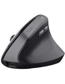 Periferico TRUST 58079 - TRUST RATON MULTIDISPOSITIVO BAYO II+ ERGONOMICO VERTICAL INALAMBRICO BLUETOOTH 2.4GHZ 6 BOTONES NEGRO