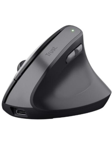 Periferico TRUST 58079 - TRUST RATON MULTIDISPOSITIVO BAYO II+ ERGONOMICO VERTICAL INALAMBRICO BLUETOOTH 2.4GHZ 6 BOTONES NEGRO