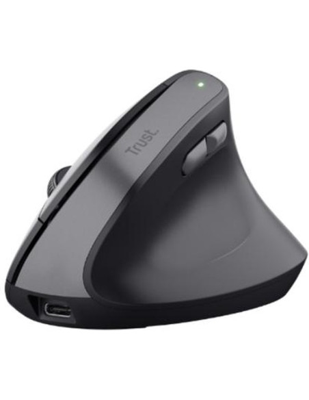 Periferico TRUST 58079 - TRUST RATON MULTIDISPOSITIVO BAYO II+ ERGONOMICO VERTICAL INALAMBRICO BLUETOOTH 2.4GHZ 6 BOTONES NEGRO