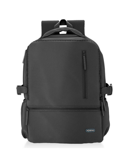 Accesorio AISENS ASBG-BP086-BK - MOCHILA AISENS ASBG-BP086-BK PARA PORTATILES HASTA 15.6"/IMPERMEABLE/ NEGRO