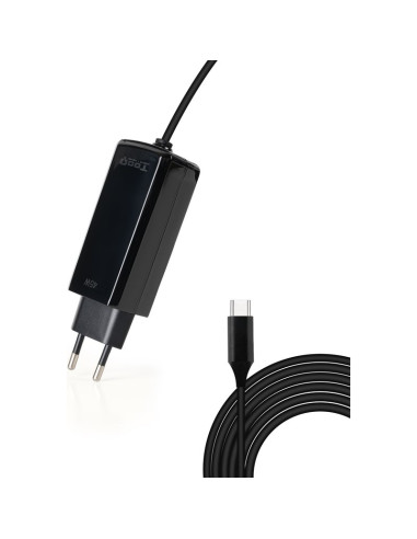 Accesorio TOOQ TQLC-USBCGAN45PD-C - CARGADOR DE PORTATIL GAN TOOQ TQLC-USBCGAN100PD-C USBTIPO-C/ 45W/ AUTOMATICO/