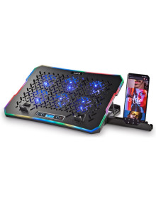Accesorio NGS HEROSTAND - SOPORTE REFRIGERANTE NGS HERO STAND PARA PORTATILES HASTA15.6"/ ILUMINACION LED