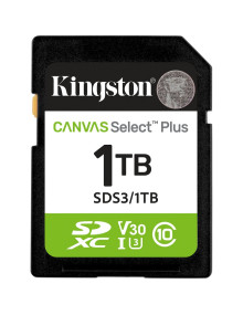Accesorio KINGSTON SDS3/1TB - TARJETA DE MEMORIA KINGSTON CANVAS SELECT PLUS 1TB SD XC/CLASE 10/ 150MBS