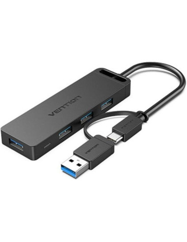 Periferico VENTION CHLBF-SCB2 - HUB USB 3.0 VENTION CHLBF-SCB2/ 4XUSB/ 1XUSB TIPO-C PD
