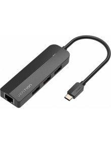 Periferico VENTION CKDBB - HUB USB TIPO-C 3.2 VENTION CKDBB/ 2XUSB/ 2XUSB TIPO-C/ 1XUSBTIPO-C PD