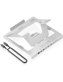 Accesorio AISENS ASUC-7P046-GR - SOPORTE DE SOBREMESA - DOCKING USB TIPO-C AISENSASUC-7P046-GR/ 2XUSB/ 1XUSB