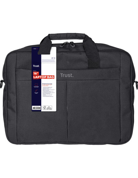 Accesorio TRUST 21551 - MALETIN TRUST PRIMO PARA PORTATILES HASTA 16"/ NEGRO