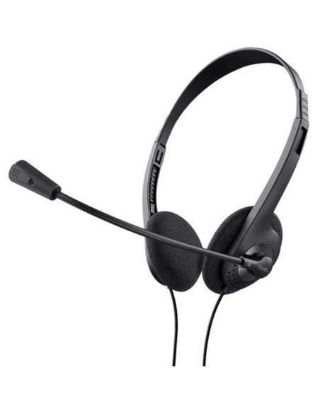 Altavoz TRUST 58047 - TRUST AURICULARES PRIMO ESTEREO JACK 3.5MM CON MICROFONO CONTROL VOLUMEN AJUSTABLE NEGRO