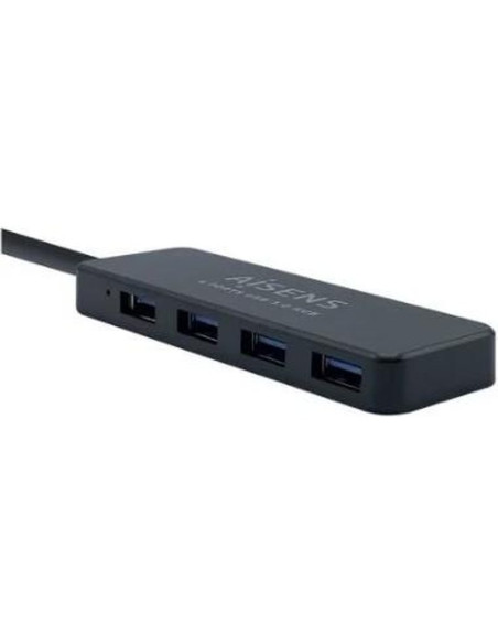 Periferico AISENS 43061 - AISENS HUB USB 3.0, TIPO A/M - 4XTIPO A/H NEGRO 30CM