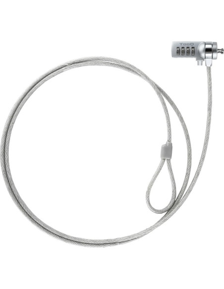Accesorio TOOQ TQCLKC0015 - CABLE DE SEGURIDAD PARA PORTATILES TOOQ TQCLKC0015/ 1.5M