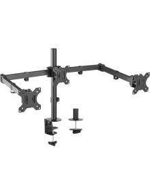 Accesorio AISENS DT27TSR-061 - SOPORTE DE MESA PARA 3 MONITORES AISENS DT27TSR-061/GIRATORIO/ INCLINABLE/