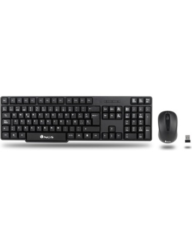 Periferico NGS EUPHORIAKIT - NGS EUPHORIAKIT TECL + RATON WIRELESS 2,4GHZ NEGRO
