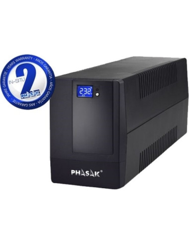 SAI PHASAK PH 7210 - SAI LINEA INTERACTIVA PHASAK OTTIMA 1060 VA INTERACTIVE/1060VA-600W/ 2 SALIDAS/