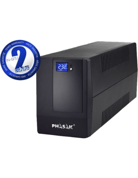 SAI PHASAK PH 7210 - SAI LINEA INTERACTIVA PHASAK OTTIMA 1060 VA INTERACTIVE/1060VA-600W/ 2 SALIDAS/