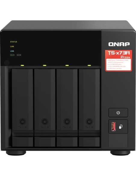 Disco QNAP TS-473A-8G - NAS QNAP TS-473A-8G/ 4 BAHIAS 3.5"- 2.5"/ 8GB DDR4/ FORMATOTORRE