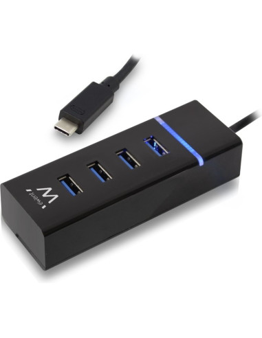 Periferico EWENT EW1137 - Ewent E1137 HUB USB TIPO C 4 PUEROS USB 3.1
