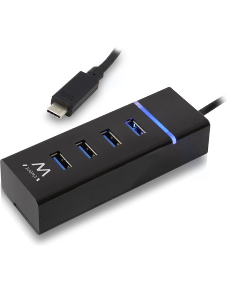 Periferico EWENT EW1137 - Ewent E1137 HUB USB TIPO C 4 PUEROS USB 3.1