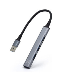 Periferico EWENT EW1144 - EWENT Hub Slim Usb 4 puertos