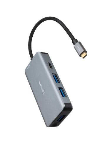 Periferico NANOCABLE 10.16.1005 - Nanocable Hub USB-C 3xUSB3.0+USB-C+USB-C PD 15cm